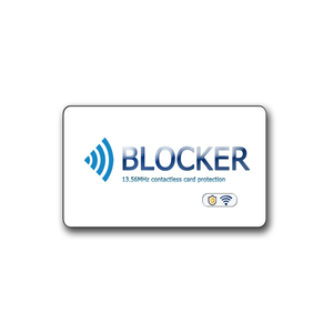 <span class=keywords><strong>Carte</strong></span> de blocage NFC RFID personnalisée 13,56 MHz anti-piratage, anti-skimming, sécurisée <span class=keywords><strong>pour</strong></span> la protection des paiements bancaires (débit et crédit) - Product Image 5