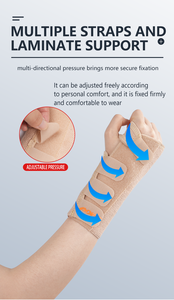 Attelle de soutien <span class=keywords><strong>du</strong></span> poignet Premium Comfort Fit, stabilisateur de compression réglable pour <span class=keywords><strong>le</strong></span> <span class=keywords><strong>syndrome</strong></span> <span class=keywords><strong>du</strong></span> <span class=keywords><strong>canal</strong></span> <span class=keywords><strong>carpien</strong></span>, l'arthrite et la récupération post-chirurgicale - Product Image 3