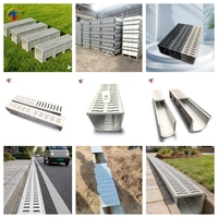 Caniveau de drainage léger en fibre de verre anti-UV en PRV pour projets de drainage des parcs publics et des parkings