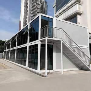 منزل حاويات مسبق الصنع بهيكل فولاذي 20 قدم و40 قدم قابل للتوسيع، منزل متنقل قابل للفك للفنادق/المكاتب/التخييم - Product Image 3