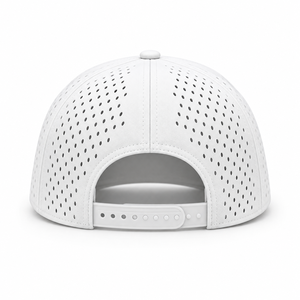 Casquette de sport réglable de haute qualité avec trous découpés au laser, casquette à 5 panneaux avec logo personnalisé tissé/PVC, casquette de golf avec cordon - Product Image 3
