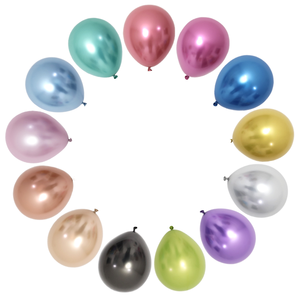 Ballons en latex épais de haute qualité pour la vente en gros, décoration de fête, Pâques, Diwali, carnaval, événements, couleurs vert, or, violet, chrome - Product Image 1