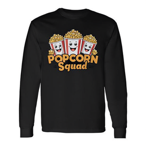 Camiseta de manga larga Popcorn Squad, ropa de cine con diseño de comida y aperitivos - Product Image 2