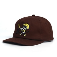 Casquette de baseball unisexe en coton marron, style vintage, avec logo brodé, souple, ajustable, pour le streetwear