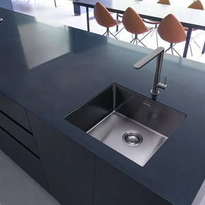 Chậu rửa chén inox đơn, thủ công, đặt sàn, bán buôn nhà máy - Product Image 2