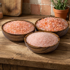 Sal Rosa del Himalaya Orgánica 100% Natural, Gruesa, Comestible, a Granel, de Pakistán, con Logotipo Personalizado, Servicio OEM, Sal Fina Rosa Oscura del Himalaya - Product Image 1