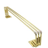 Pieds de canapé en métal chromé doré, design moderne et durable, pour salon et tables - Vente en gros