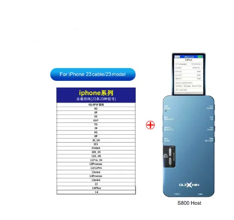 Dlzxwin DL กล่องทดสอบ S800เครื่องทดสอบหน้าจอ LCD 6 IN1สำหรับ iPhone Samsung Huawei Xiaomi เครื่องมือทดสอบการซ่อมโทรศัพท์มือถือ