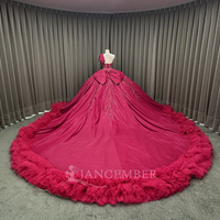 Vestido de Quinceañera, Vestidos de 15 Años, Vestido de Princesa con Volantes y Lazos, Mcd01