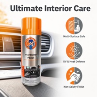 Spray Antiestático Repelente de Polvo para Interiores de Automóviles, Pulimento para Superficies, Limpiador de Tableros