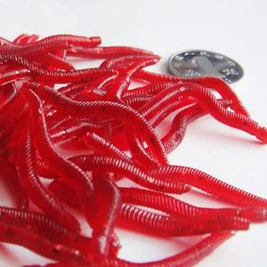 50pcs ver mou 4cm faux appât <span class=keywords><strong>de</strong></span> mer <span class=keywords><strong>de</strong></span> ver <span class=keywords><strong>de</strong></span> <span class=keywords><strong>terre</strong></span> pour la pêche à la dorade dans les rivières ruisseaux Durable Silicone PVC ABS sous-appât pour les enfants - Product Image 2