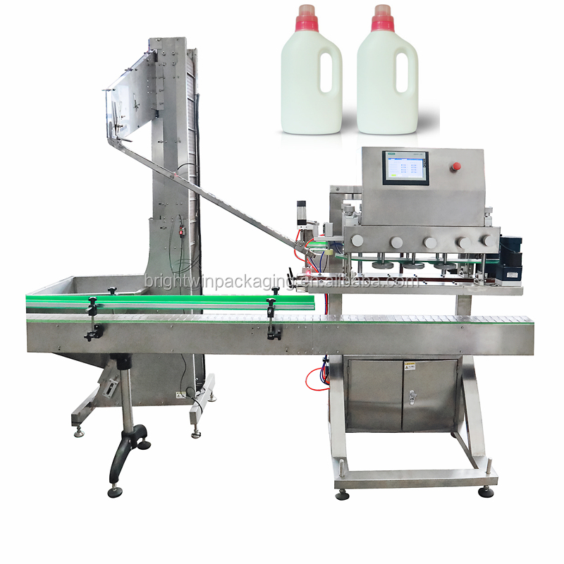 Автоматические шпиндельные стеклянные капельницы для закупорки бутылок с лифтом