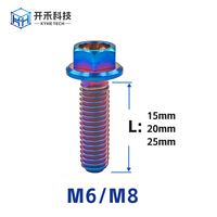 Boulon à bride hexagonale en titane GR5 pour VTT, vélo de route, rotor de frein à disque, casque de direction, étrier de frein, roue de moto, taille personnalisée