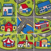 Grand tapis éducatif multicolore pour puzzle de voiture Tapis de jeu pour enfants pour la route et la circulation Tapis pour la chambre d'enfant ou le camping