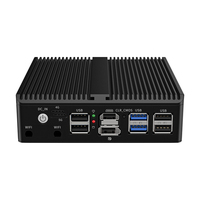 BKHD N100 Quad Core Barebone 4 4*2.5GB LAN 4G 5G WIFI HD-MI DP masaüstü ofis Linux Win10 Mini yönlendirici PC özelleştirmek