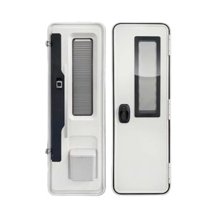 Porte d'entrée Euro RV 620x1850mm pour caravane et camping-car avec pare-soleil et moustiquaire coulissante pour accessoires <span class=keywords><strong>de</strong></span> <span class=keywords><strong>remorque</strong></span> - Product Image 1