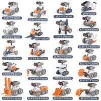 Kit de Robot Solar 14 en 1 para Niños, Ensamblaje DIY, 191 Piezas, Juguete Educativo STEM, Experimento Científico, Regalo de Construcción