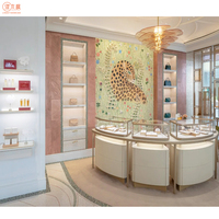 Kunden spezifische Luxus schmuck Vitrinen Led Light Jewell ery Showcase Display Anpassung Hersteller