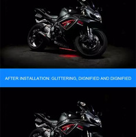 Feux de bienvenue avant à LED super lumineux pour moto, ailes d'ange modifiées, phares décoratifs, lampe laser de châssis pour moto