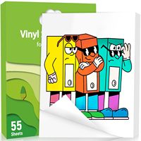 Feuilles d'étiquettes adhésives en vinyle A4, 100 microns, blanc mat, autocollants imperméables pour imprimantes jet d'encre/laser et usage alimentaire