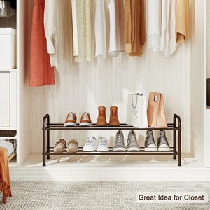 Zapatero moderno de almacenamiento para el hogar, organizador de exhibición de metal con múltiples estantes a la venta para uso en la Oficina y la escuela - Product Image 5