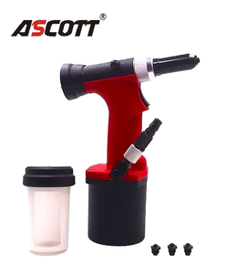 <span class=keywords><strong>Remachadora</strong></span> Neumática Autoaspirante ASCOTT 5018 S30 - Herramienta Profesional de Remachado Neumático con Caja Recolectora de Mandriles - Product Image 1