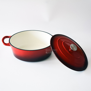 Ensemble de <span class=keywords><strong>plats</strong></span> ovales pour cuisson lente de 33 cm, batterie de cuisine, <span class=keywords><strong>cocotte</strong></span> <span class=keywords><strong>en</strong></span> <span class=keywords><strong>fonte</strong></span> émaillée - Product Image 4