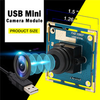 ELP full HD 1080P mini module de caméra usb Linux pilote libre grand angle 180 degrés 30fps 60fps 120fps