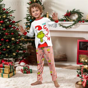 Nuevo Pijama Navideño Familiar a Juego Transpirable con Lindo Monograma de Dibujos Animados Ropa para Estar en Casa de Poliéster para Padres e Hijos - Product Image 6