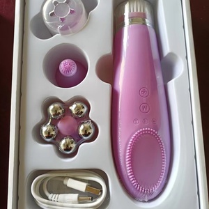 4 in 1 Wash Face Cleaning Machine Waterproof Soft Silicone Electric Cleansing Facial <b>Massager</b> Beauty Use Face Washing Brush - Product Image 5