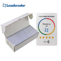 Carte PVC intelligente passive à impression personnalisée, carte NFC 13,56 MHz, carte RFID étanche pour les médias sociaux