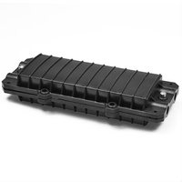 Caja de Empalme de Fibra Óptica FTTH Impermeable de ABS Mini con 2 Entradas y 2 Salidas, Caja de Reparación de Empalmes de 320*135*6.5mm