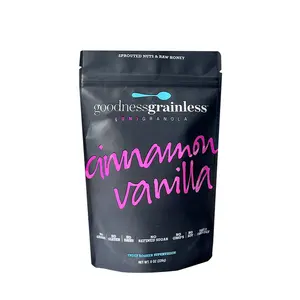 Pochette d'emballage personnalisée à fermeture éclair en plastique mylar 1kg pour protéines de lactosérum suppléments de créatine pour lait aliments pour animaux de compagnie gelée aliments en conserve - Product Image 5