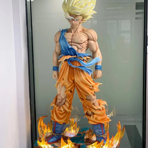 Statue en Résine de Fibre de Verre Taille Réelle de Film d'Action Anime <span class=keywords><strong>Dragon</strong></span> <span class=keywords><strong>Ball</strong></span>, Sculpture Goku WuKong Vegeta - Product Image 1