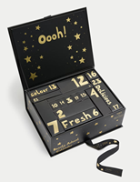 Boîte cadeau rigide de calendrier de l'avent de Noël avec impression personnalisée, gaufrage, revêtement UV, matériaux recyclés et fermeture magnétique
