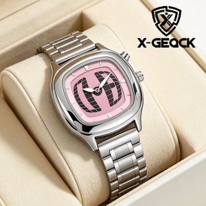<span class=keywords><strong>Orologio</strong></span> al quarzo da uomo e da donna con quadrante <span class=keywords><strong>rosa</strong></span> quadrato retrò alla moda Y2k Millennium, cinturino in acciaio inossidabile, <span class=keywords><strong>orologio</strong></span> da regalo impermeabile - Product Image 1