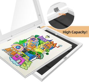 กรอบรูปไม้กันน้ำสำหรับงานศิลปะเด็ก ขนาด 8.5x11 นิ้ว เปิดด้านหน้า สีขาว แบบ Shadow Box สามารถเปลี่ยนภาพได้ - Product Image 6