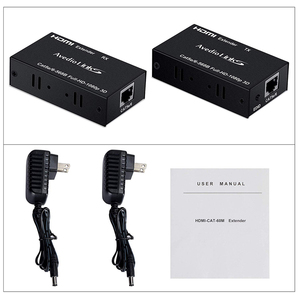 VCOM 60 meter HDMI Extender 4K 30Hz UHD <span class=keywords><strong>Video</strong></span> ekstensi penerima pemancar melalui Cat6 kabel jaringan - Product Image 6