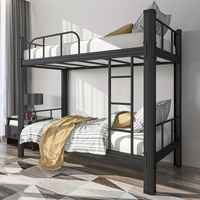 Vente en gros de lits superposés en acier pour écoles lits superposés bon marché en auberge de jeunesse pour adultes lit à deux étages en métal robuste camas en métal