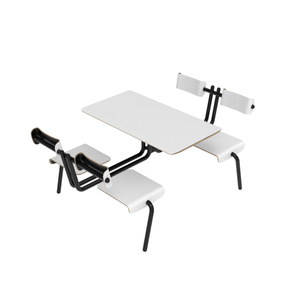 Vente de gros Table à manger et chaises en bois <span class=keywords><strong>Compagnie</strong></span> scolaire Table et chaises pour restaurant commercial pour quatre personnes - Product Image 2