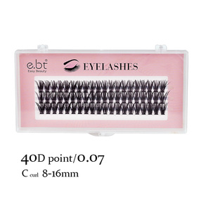 थोक प्रोमो प्रशंसक ने व्यक्तिगत गर्मी बंधुआ मात्रा पलक 40 डी फ्लेयर लाइश क्लस्टर पलक विस्तार - Product Image 4