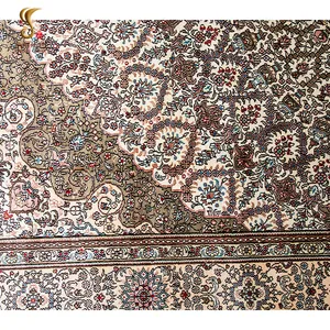 YUXIANG 6 "X 9" Karpet Rumah Desain Persia Simpul Tangan Sutra Pada Karpet Sutra Klasik Eksklusif Karpet Sutra Nanyang