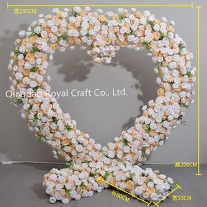 Arche de mariage artificielle, support floral en forme de cœur, accessoires de scène et de décoration - Product Image 4