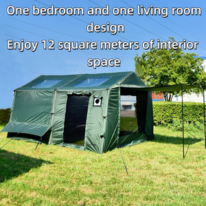 Tente de camping gonflable, <span class=keywords><strong>l</strong></span>égère, étanche et rapide à installer, parfaite pour les évasions en plein air en famille de 4 à 6 personnes - Product Image 4