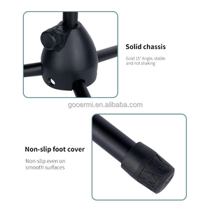 Soporte de micrófono de transmisión multifunción con soporte de teléfono para grabación de podcast en vivo, programa de transmisión en vivo, 2 unidades - Product Image 4