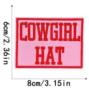 Patchs thermocollants brodés Série rose : Cowgirl, Somebody's Problem, Milk, I love Hotwife, Words pour vêtements, sacs, chapeaux - Product Image 6