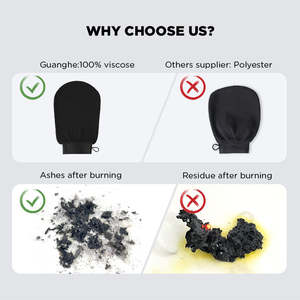 Logo personalizzato e pacchetto viscosa marocchino <span class=keywords><strong>Hammam</strong></span> guanti da bagno Scrub turco esfoliante guanto corpo pelle massaggio per Sauma - Product Image 3