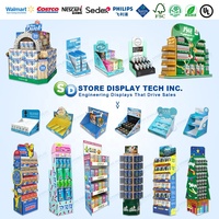 Support d'affichage en mousse PVC à fixation murale, conception originale d'usine, promotion de vente au détail, support d'affichage en carton pliable avec crochet