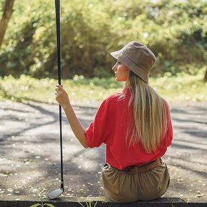 Unisex Solid Cotton Bucket Hat Caps Wholesale Custom Embroidery Logo Outdoor <b>Sunscreen</b> Flat Top for Kids and Fishermen - Product Image 6