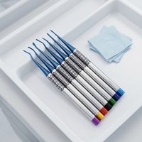 7 pièces d'élévateurs dentaires manuels PDL en titane pour l'extraction de racines de dents, outil de dentiste pour extraction minimale d'invasivité